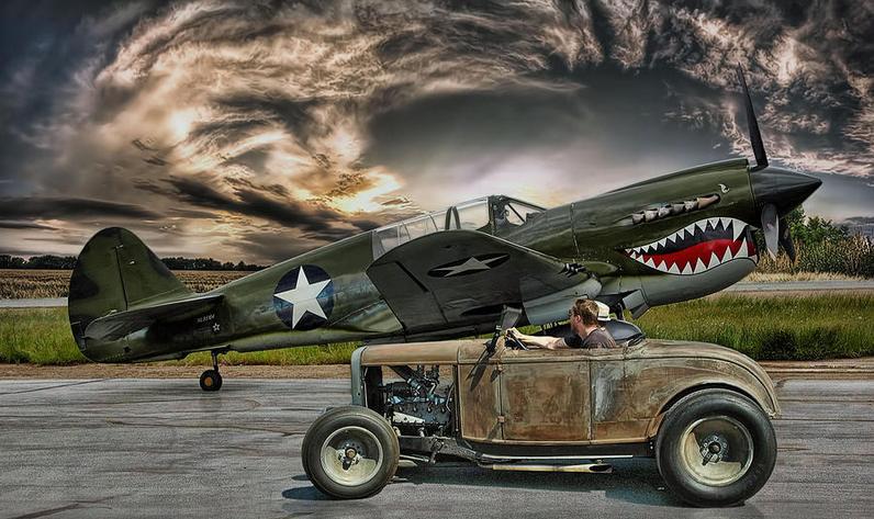 Warhawk Curtis P40  & ford 32 roadster